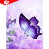 Diamond Painting Butterfly And Flower Full Round Rhinestone Diamond Embroidery