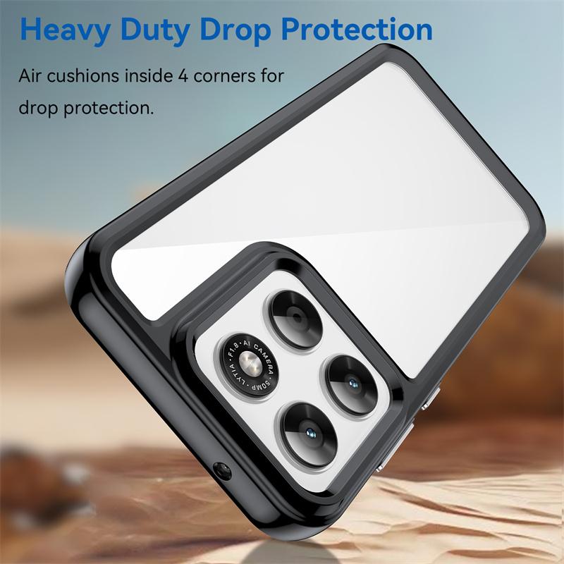 For Motorola Moto G87 G 87 Cases Shockproof Silicone TPU Bumper With Clear Hard PC Phone Cover Bumper For Motorola Moto G77 G67
