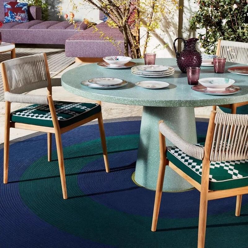 Outdoor Single Sofa with Aluminum Frame