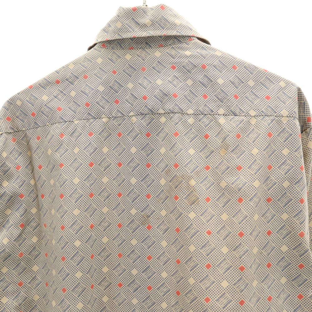 Vintage 70-е Комбинезон с ручкой Рубашка с длинным рукавом S бежевый Пожилой Мужской Б/У