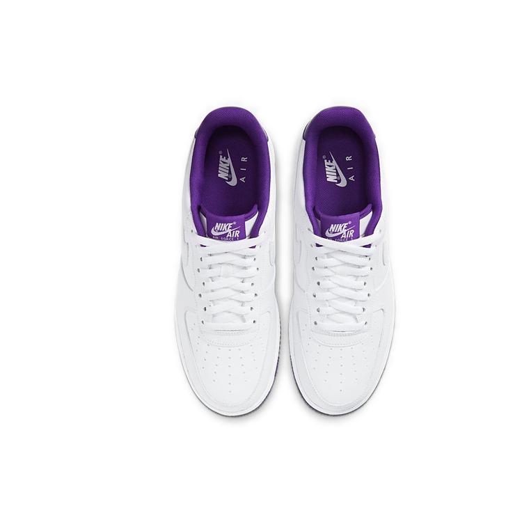 Nike Air Force 1 Low 'Voltage Purple' (Unisex) White / Voltage Purple Skateboard Shoes CJ1380 100