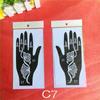 Lace Transfer Flower Tattoo Stencil NEW Black Henna Hand Arm Tattoo Henna Stickers Hollow Drawing Body Art Temporary Decal