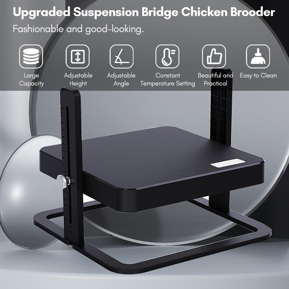 Брудер для курицы, нагревательная пластина, термо-брудер для птицы с регулируемыми углами наклона по высоте для новичков