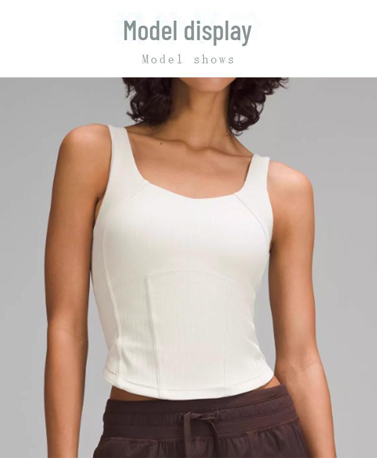 Женский противоударный спортивный жилет: Впитывает пот, обеспечивает сексуальную спину, утягивает талию для занятий йогой и бегом