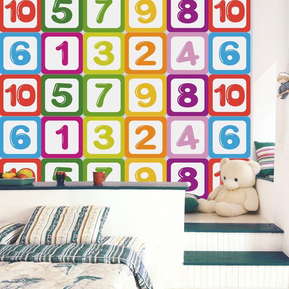 Parent-child Hopscotch Floor Stickers 10/15/20cm Number Grid Sticker  Kindergarten Ornament