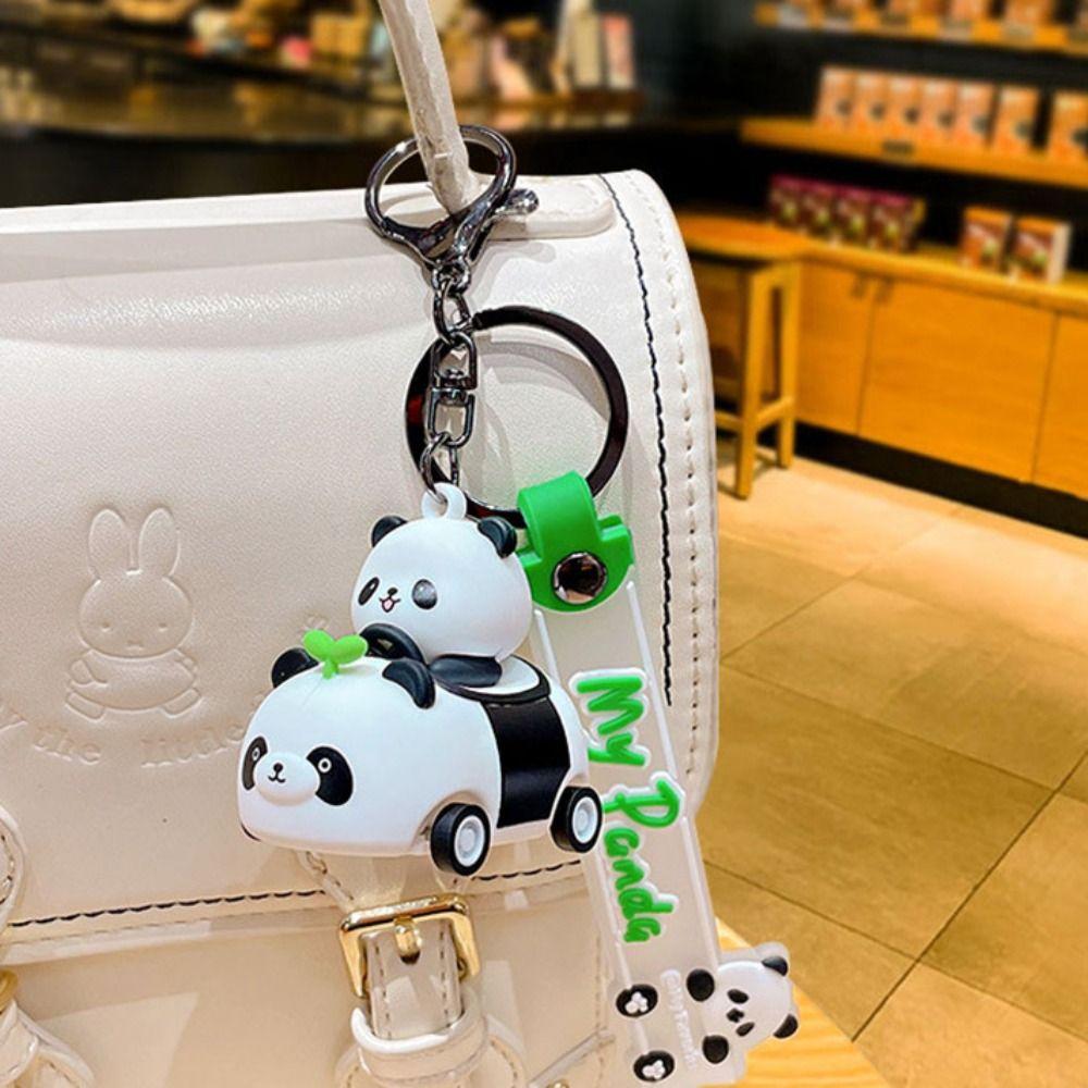 Мультяшный брелок для ключей в виде животного, брелок с куклой каваи, модный брелок с пандой, детский подарок