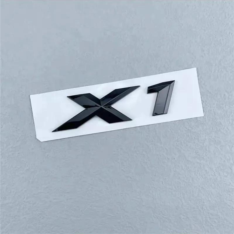 3D ABS Black Chrome Car Letters Rear Trunk Emblem Badge X1 X2 X3 X4 X5 X6 X7 Logo For BMW E70 E53 F15 G05 Decals Sticker Styling ip2