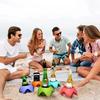 5-15 шт. Пластиковые держатели для пляжных стаканов Многоцветные Портативные Пляжные Песочные Подставки Держатели для напитков для песка для вечеринок на открытом воздухе Аксессуары для подставки для пива