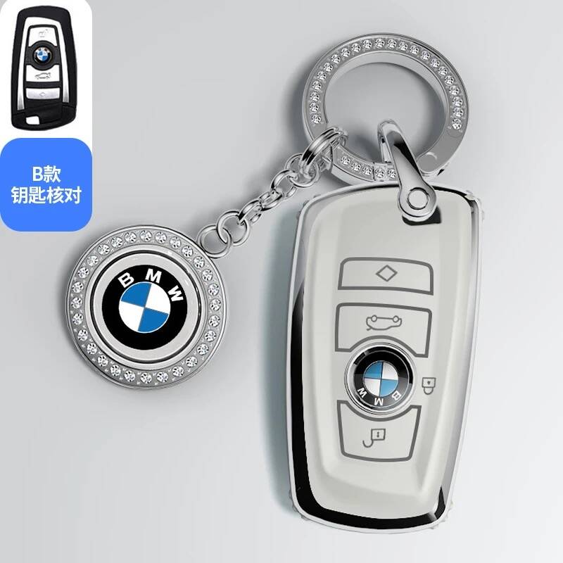 BBIJ5 TPU Car Key Case Cover Shell Fob For BMW 1 3 5 7 Series X1 X3 X4 X5 F10 F15 F16 F20 F30 F18 F25 M3 M4 E34 Interior Accessories