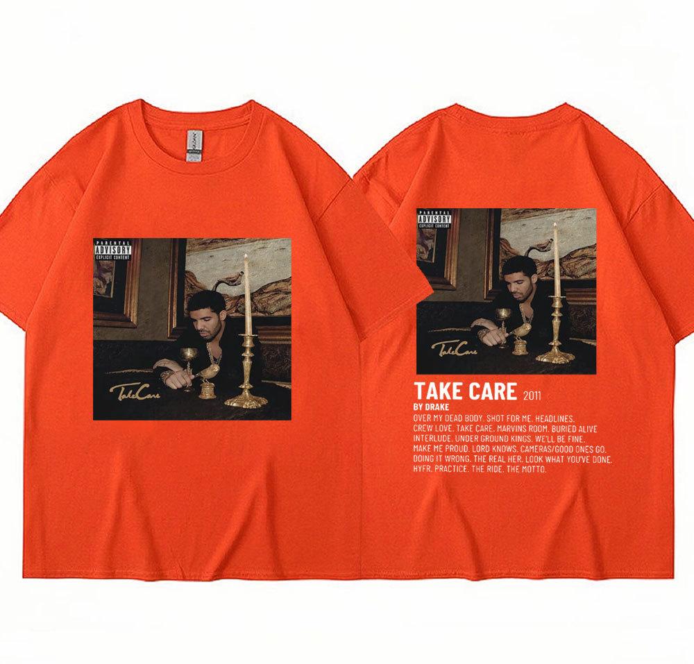 Рэпер Дрейк Музыкальный Альбом Take Care Футболка Мужчины Женщины Мода