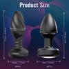 360° Rotation LED Butt Plug for Men Wiggle Vibrating Prostate Massager Gay APP Anal Vibrator Anal Plug Sex Toy for Couples