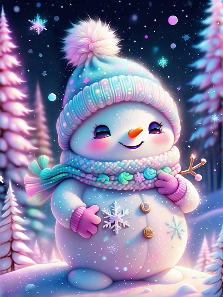 Рождественский снеговик 5D DIY Алмазное искусство Настольные украшения Стразы Алмазная живопись Настольные украшения для дома Декор Метопа