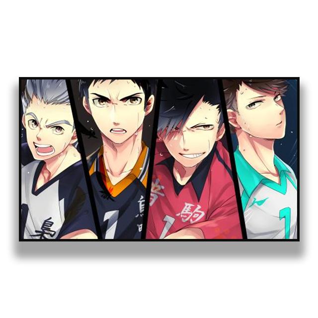 Японское аниме Haikyuu рисунок плакат и принт домашнее искусство украшение стены живопись гостиная спальня декор аксессуары Cuadros без рамки