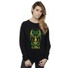 Marvel Womens/Ladies Loki Badge Sweatshirt