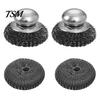 Multipurpose Household Cleaning Brush Stainless Steel Scrubber, with Ergonomic Handle, Heavy Duty Portable Dishwashing Scrubber for Kitchen