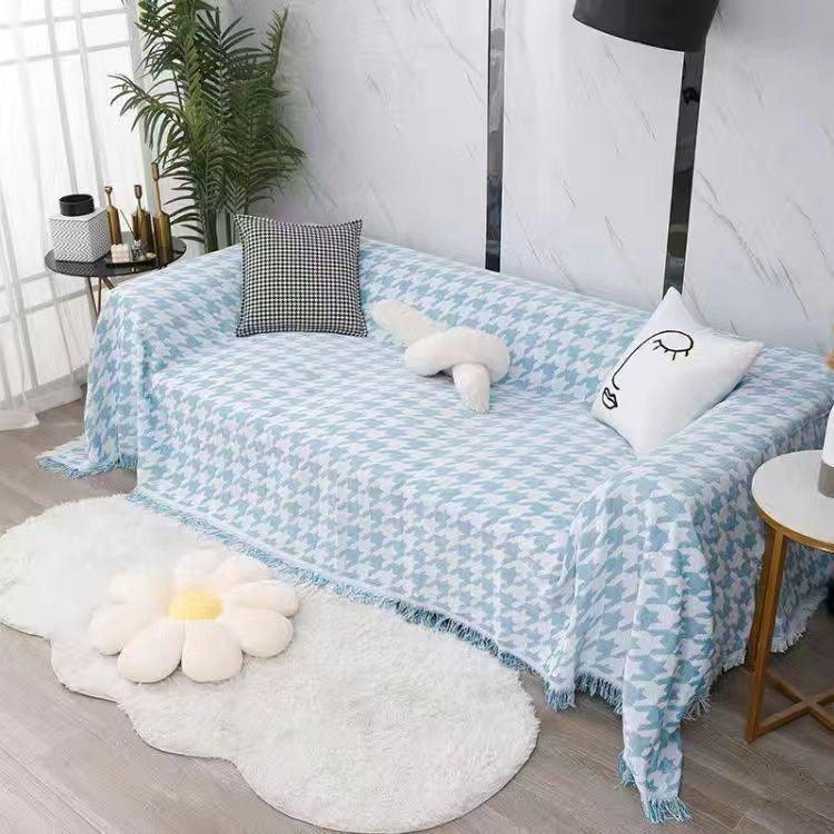 Простой современный модный диван, декоративное одеяло, диван, полотенце, чехол для дивана, полное покрытие, шахматная доска