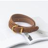 Trendy Pin Buckle Waistband Casual Business Waist Strap Women Suede Leather Belt