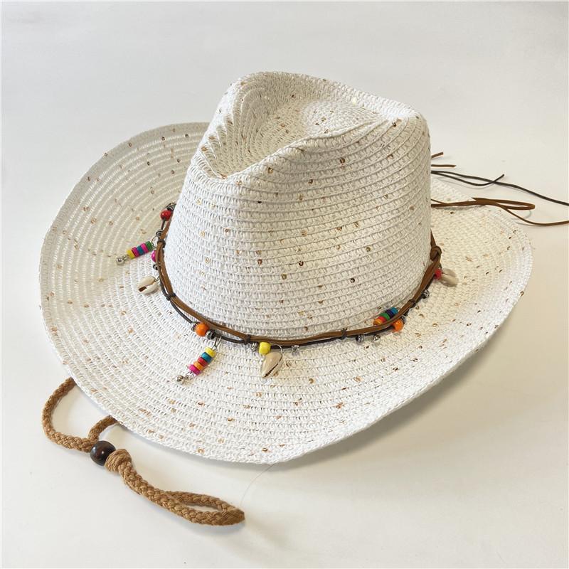 New western cowboy hats for men and women can take summer vacation travel sunscreen sun hat retro sun hat knight hat