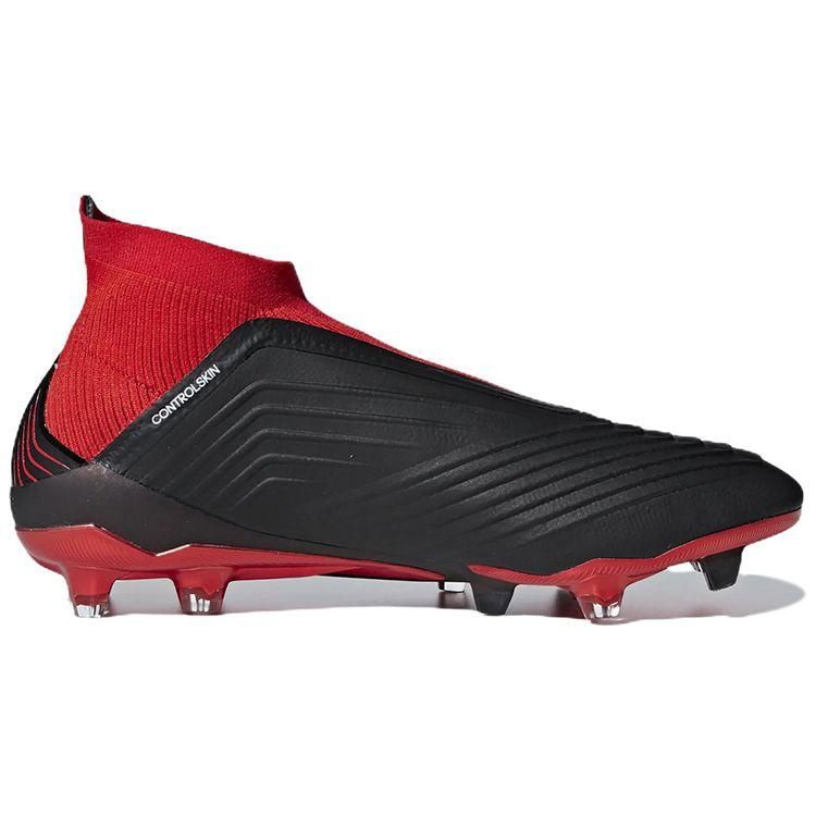 adidas Predator 18+ FG Черный Красный Мужские Бутсы Основной Черный Обувь Белый DB2012