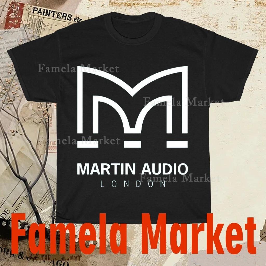 Футболка с логотипом Martin Audio Смешная Американский размер от S до 5XL Футболка