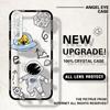 Shockproof Cartoon Astronaut Crystal Case Full Cover Camera Protection Transparent Soft Phone Casing for Huawei Honor iPhone Infinix Tecno