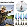 5Pcs Metal Propeller Fishing Lures Compact Portable Easy To Use Fly Spinning Propeller Metal Sequin Hard Baits