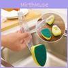 Kitchen Cleaning Sponge Brush With Long Handle And Detergent Dispenser For Pots