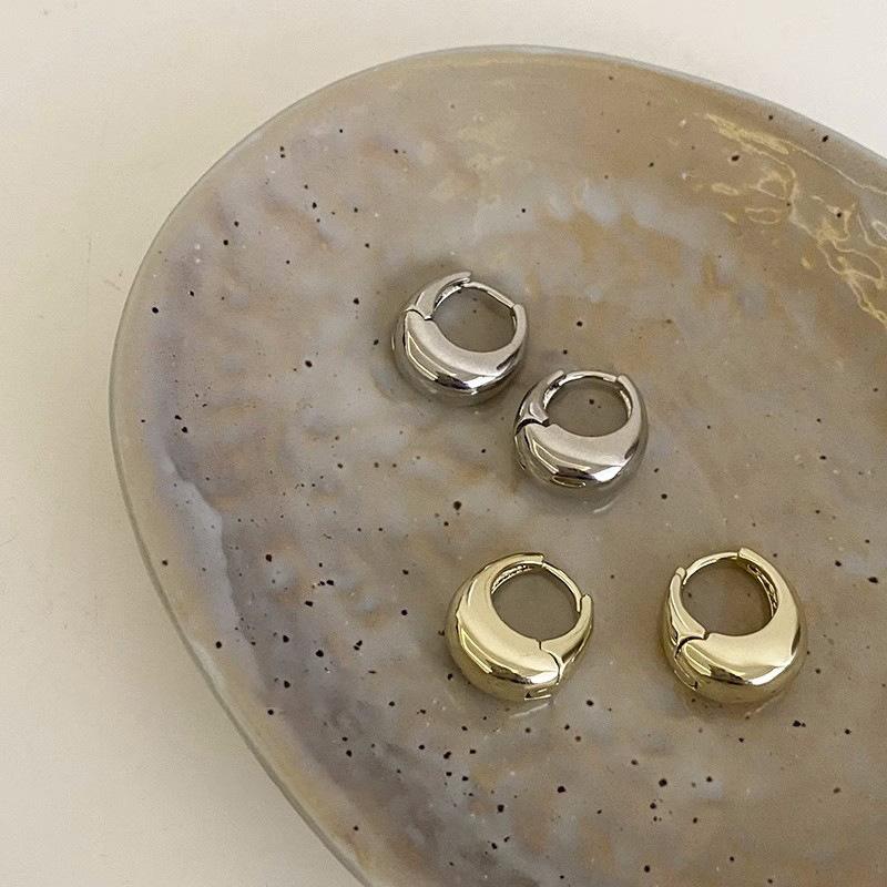 Винтажные круглые серьги из стерлингового серебра 925 пробы для женщин, модные металлические серьги-кольца, ювелирные изделия, предотвращающие аллергию, аксессуары для вечеринок, подарки