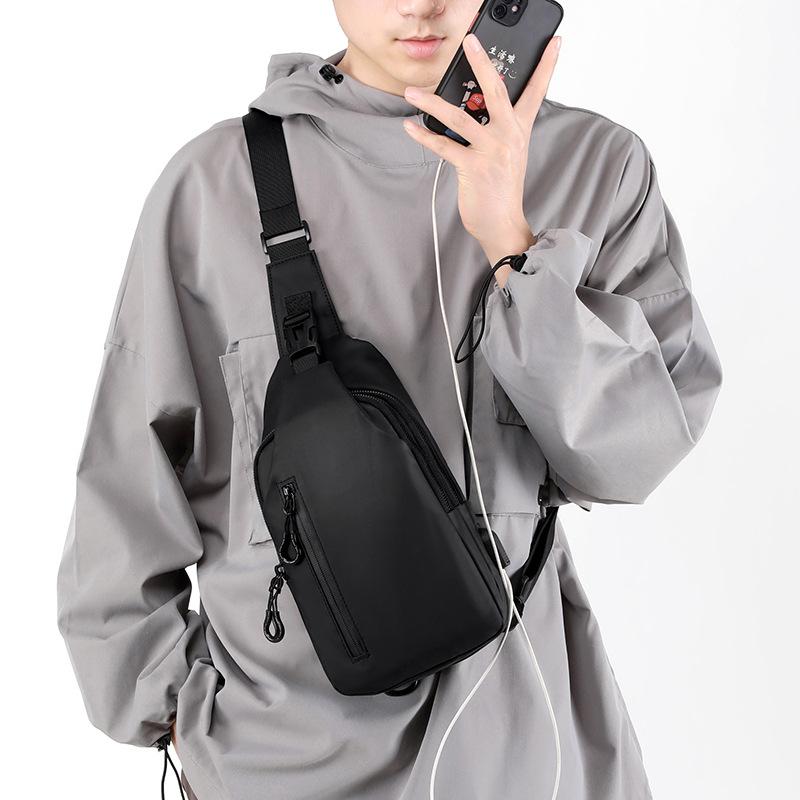 Unisex Chest Bag Simple Storage Bag Lightweight Travel Small Backpack Crossbody Bag Fashion Casual Single Should Bags