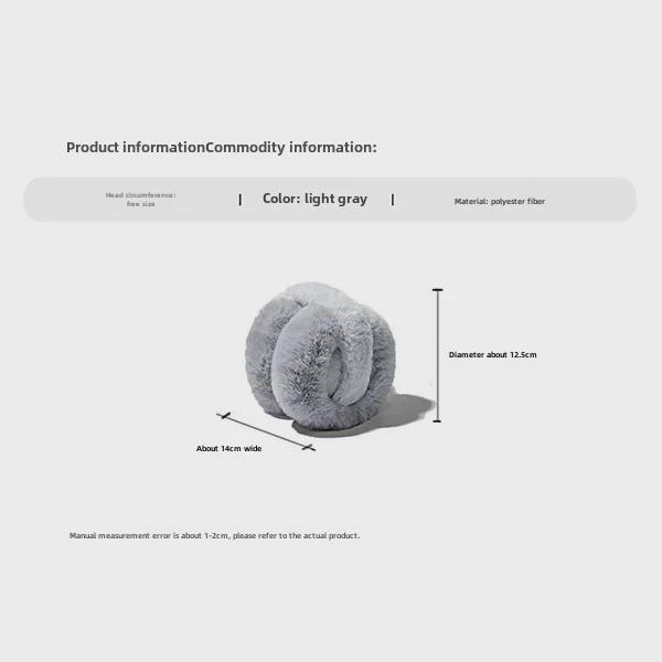 Унисекс-антифризовые плюшевые наушники - защита от холода, искусственный мех кролика, милые теплые наушники для зимы