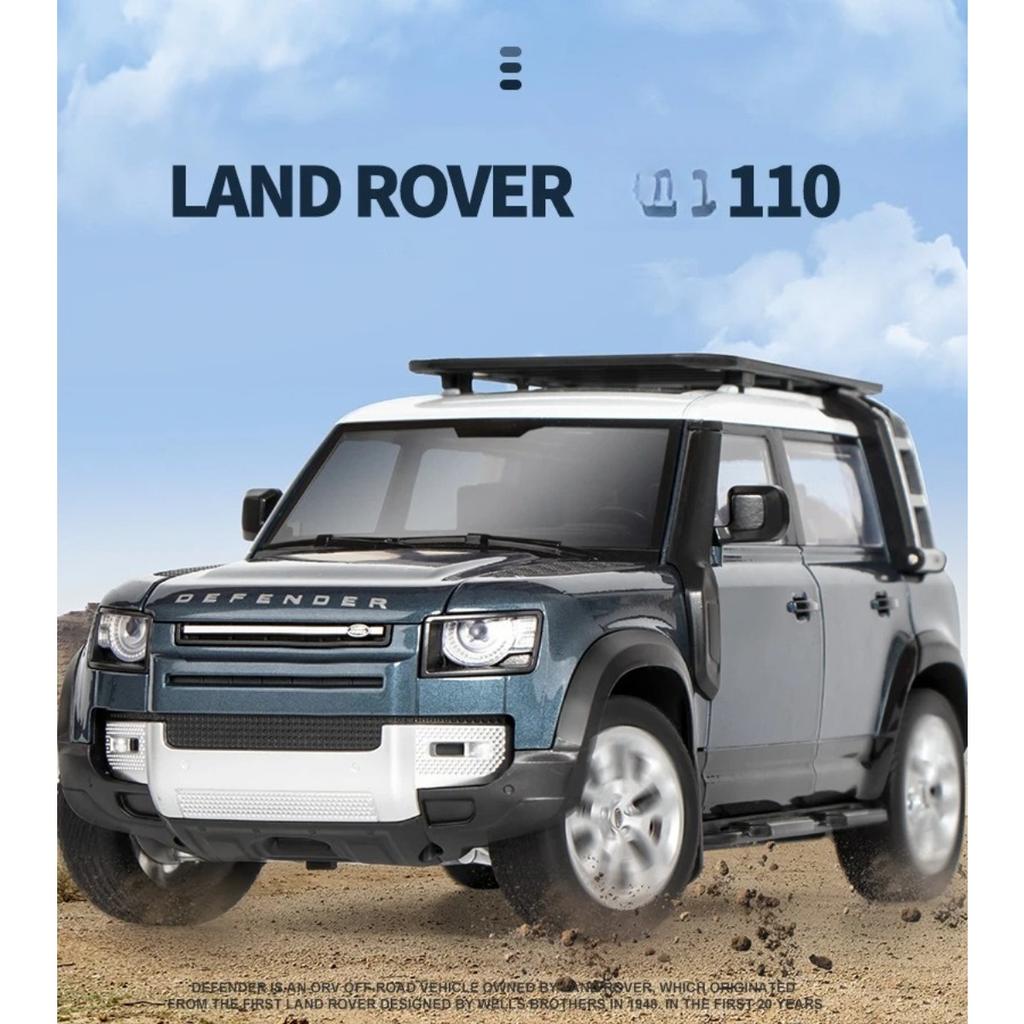 1/18 Range Rover Defender Внедорожник Сплав Модель Автомобиля Литьевой Металл Игрушка Внедорожные Транспортные Средства Модель Автомобиля Звук и Свет Симуляция Подарок