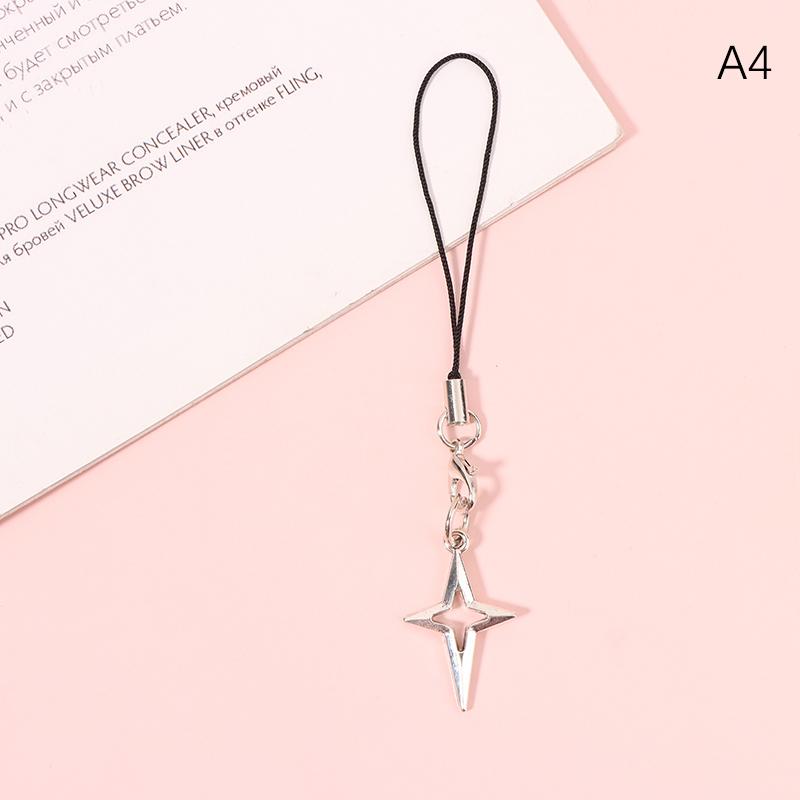 Подвеска-бабочка со звездой и крестом, ремешок для телефона для девочек, минималистичный декор для сотового телефона Y2K