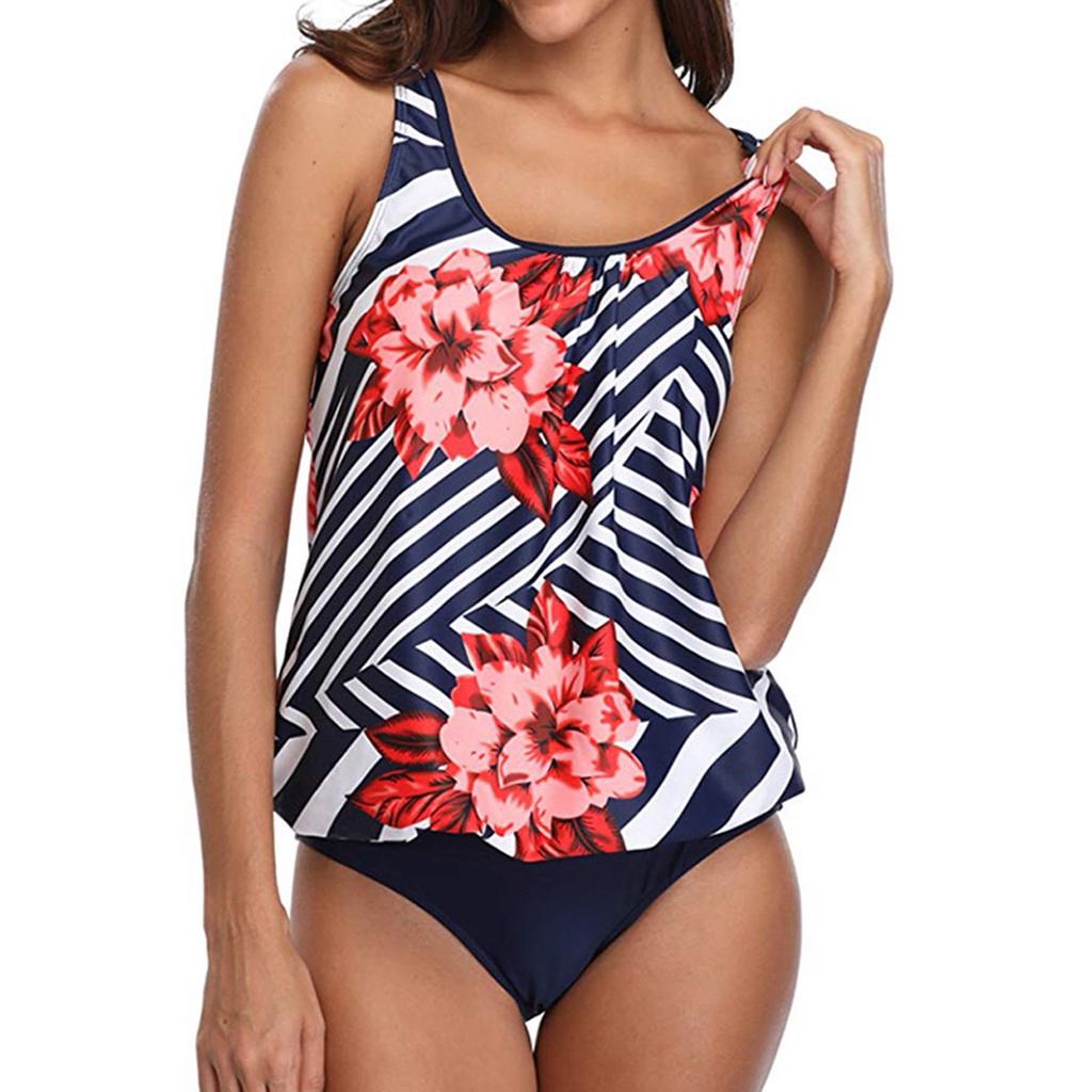 Women's Summer Swimsuit Fashion Sexy Print Beach Bikini Two Piece Swimsuit