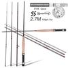 Fly Fishing Rod Fly Fishing Poles Super Hard Fishing Rod Tackle 4-Piece 9-Feet Lightweight Fly Rod