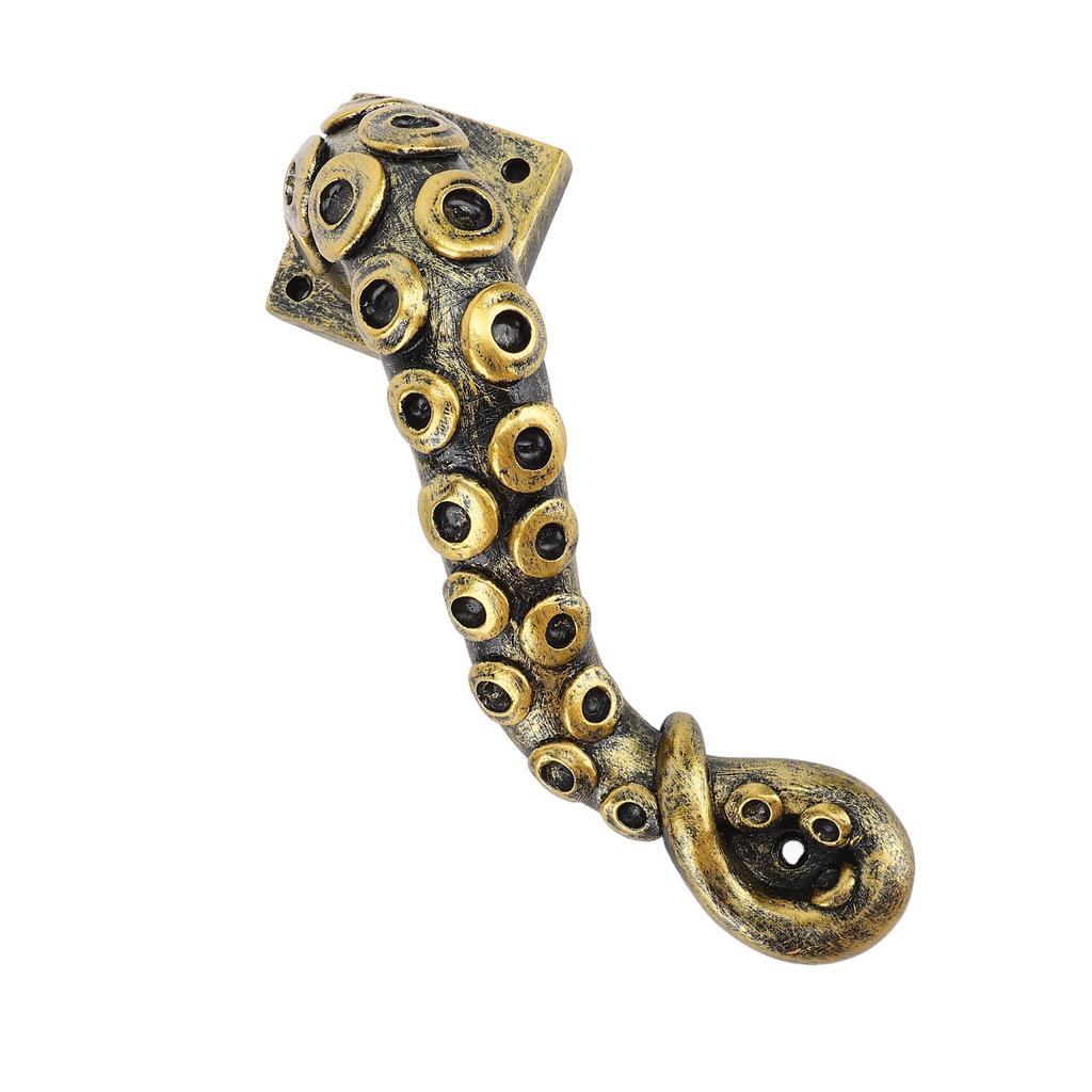 Ручка двери осьминог смола сверхпрочная винтажная бронза мебельная ручка для шкафа щупальце осьминога ручка двери