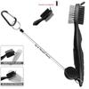 Portable Golf Accessories Double Sided Golf Club Brush Clip To Bag Groove Cleaner Cleaning Tool
