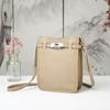 White Cloud Women's Bag Texture Handheld Phone Bag Top Layer Cowhide Small Crowd Design Single Leather Bag Women's High-End Texture