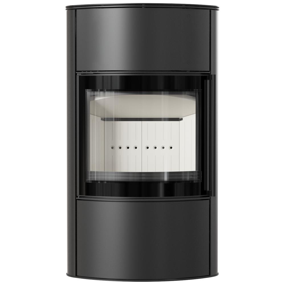 Wood burning steel stove KRATKI BJORN/W Ø 150 8 kW self closing door