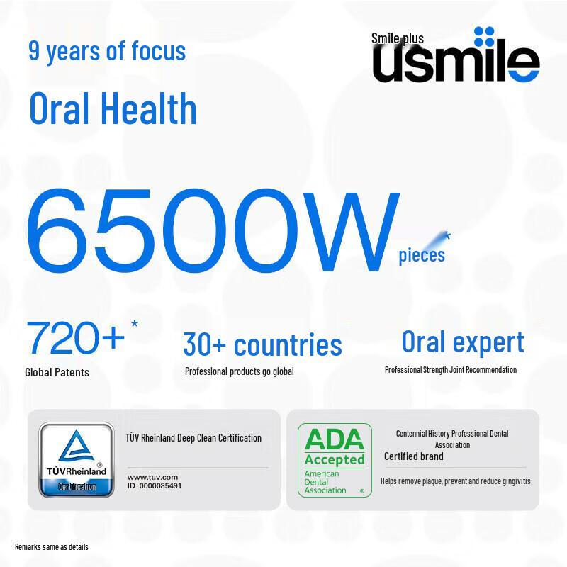usmile Звуковая электрическая зубная щетка T10 для детей (9+ лет) Китайская вилка (адаптер в комплекте)