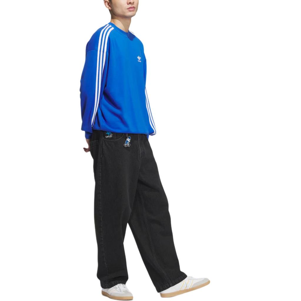 adidas Оригиналы ADICOLOR OVERSIZE CREW Свитшот Мужской Синий JN9787-