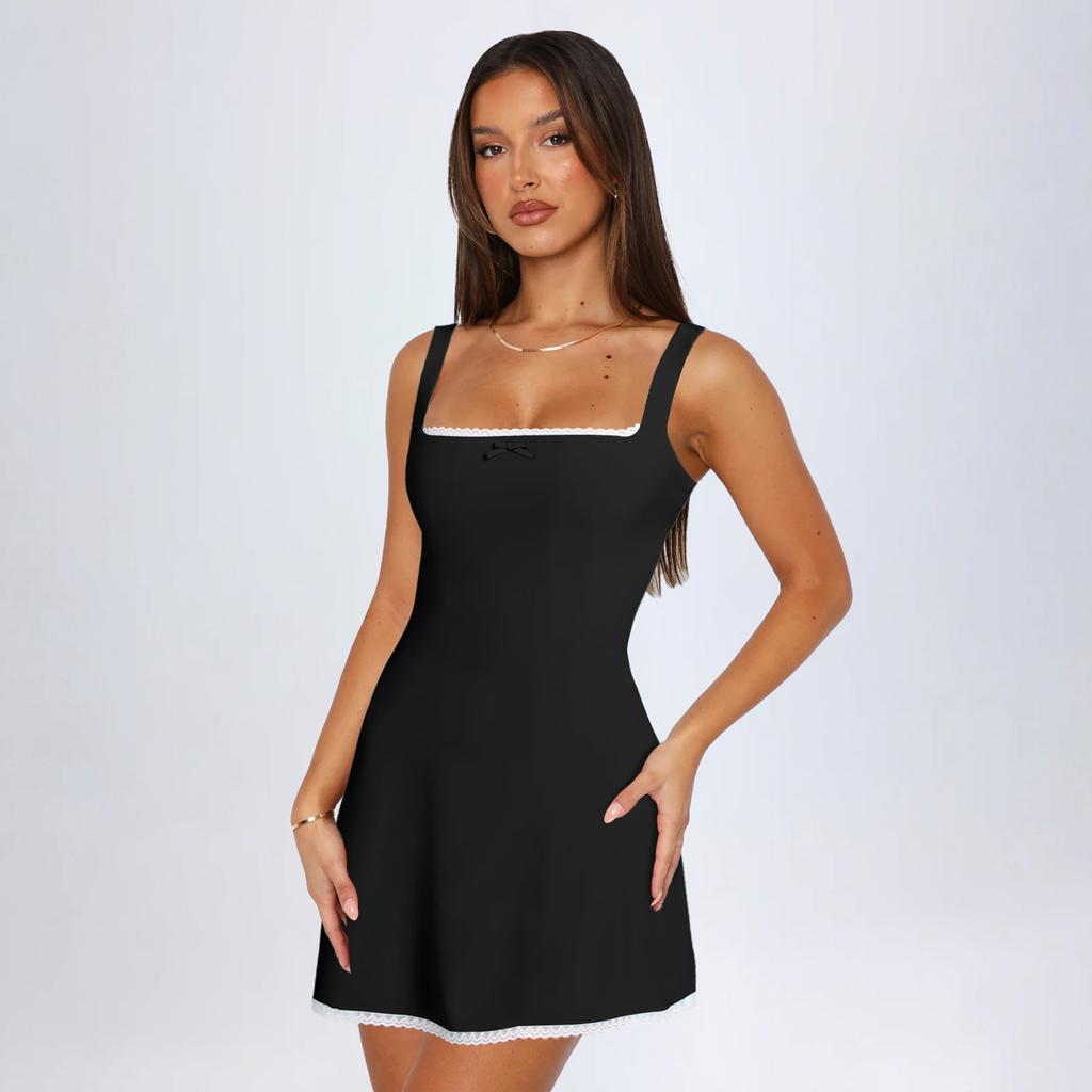 Женское мини-короткое платье