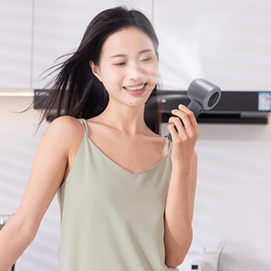 Portable Handheld Fan Adjustable Turbo Mini Fan Digital Display Battery Powered USB Rechargeable Personal Fan