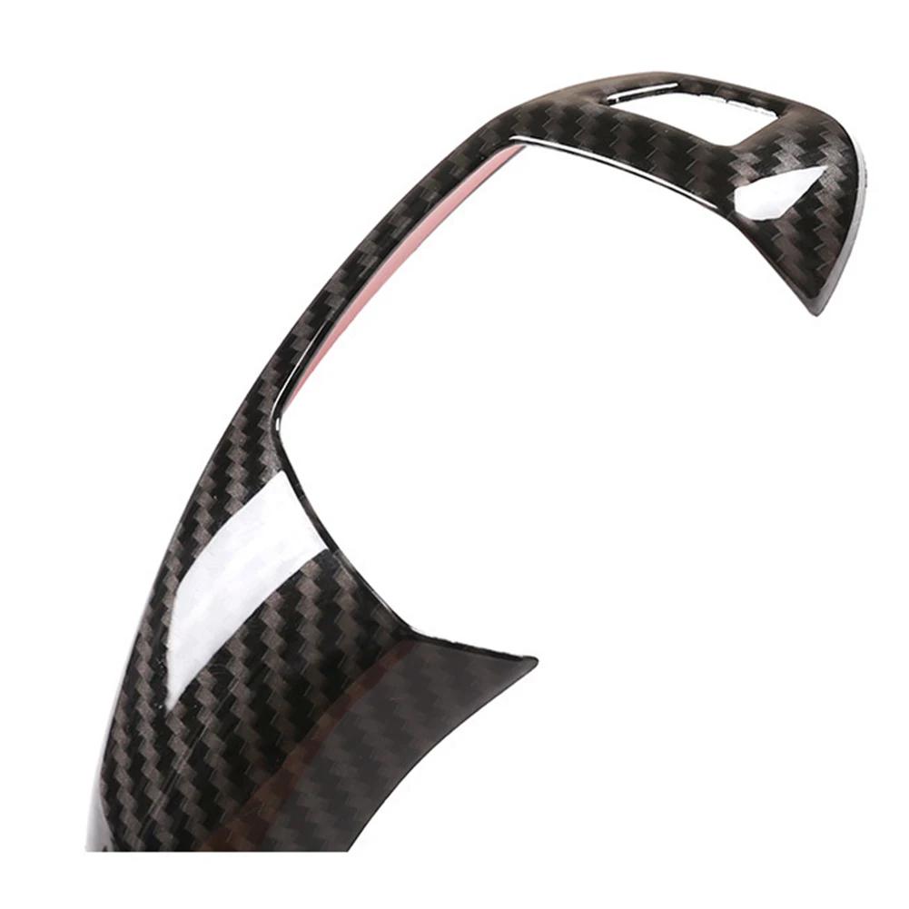 Крышка ручки переключения передач из углеродного волокна для правого руля. Крышка ручки переключения передач из АБС-пластика. Встроенная упаковка. Простая установка.