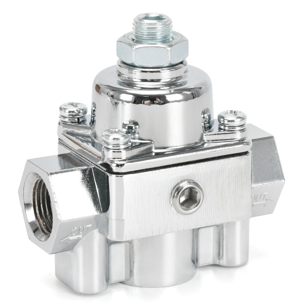 12-804 & 12-803 Upgrade Adjustable Fuel Pressure Regulator, w/ Gauge Replacement for Holley & Edelbrock carburetors