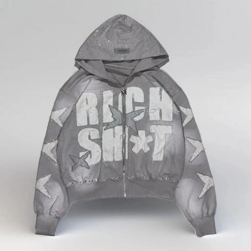 Unisex Oversized Hooded Sweatshirt With Street Art Print Loose Fit Long Sleeve Pullover