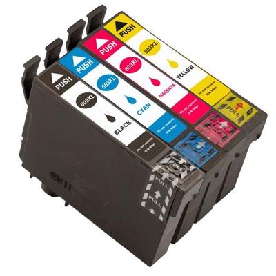 Чернильные картриджи - Epson - 603 XL - Совместимый - Комплект из 4 штук - Черный/Цветные - 500 страниц