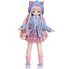 ICY Fortune Days 1/4 Scale BJD Doll Anime Style Painted Movable Figure Ages 8+ (Cat)