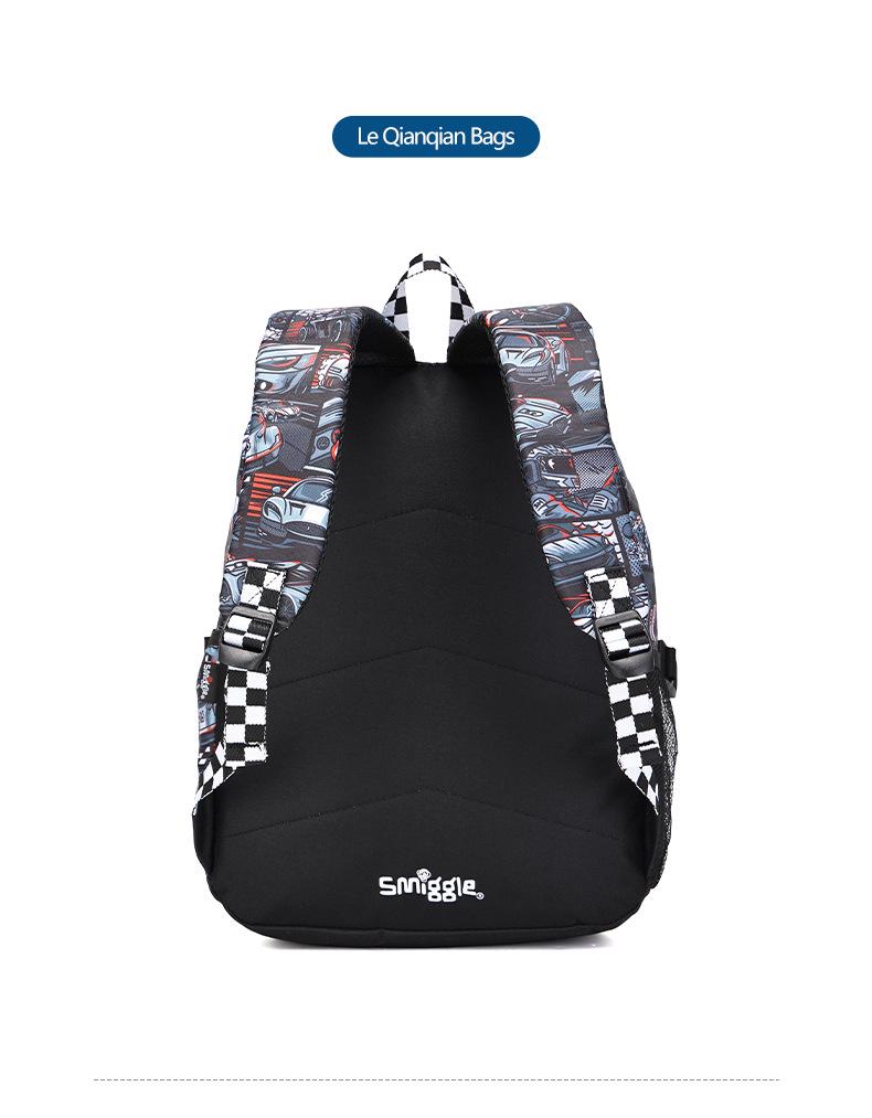Рюкзак для спортивных автомобилей Smiggle Australia: Защита позвоночника, снижение нагрузки, большая грузоподъемность для учеников 4-6 классов начальной школы.
