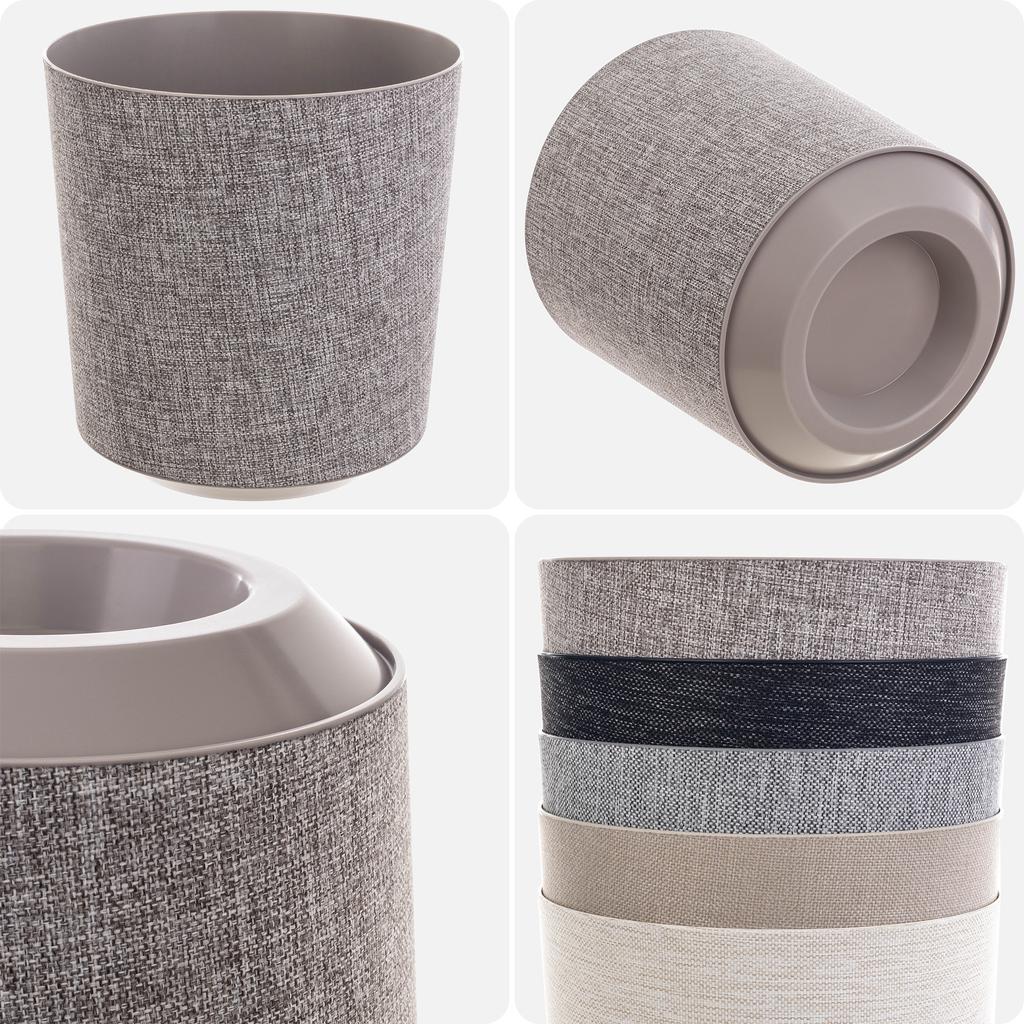 KADAX Doniczka Donica Na Kwiaty Osłonka Plastikowa Kwietnik 19cm Taupe