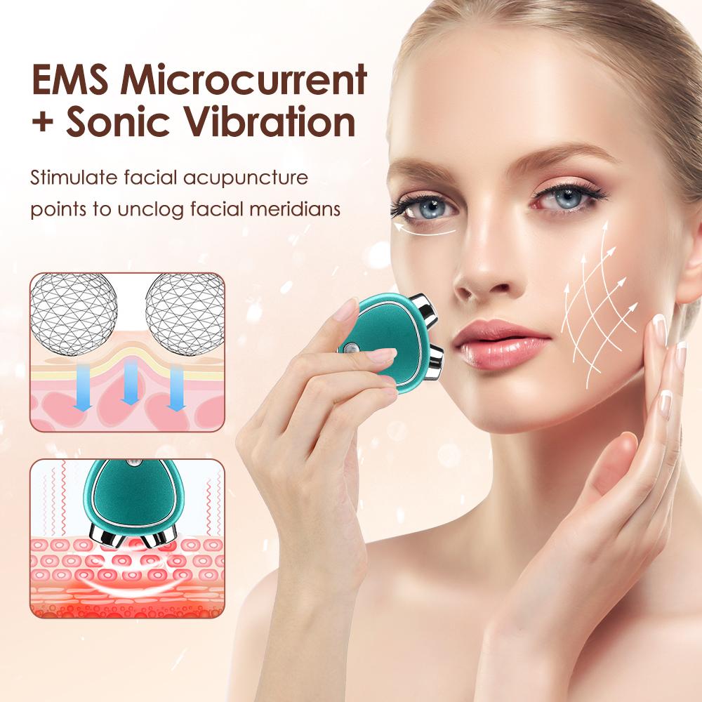 EMS Устройства для похудения и подтяжки лица Микротоковое омоложение кожи Массажер для лица Светотерапия Антивозрастной аппарат для разглаживания морщин